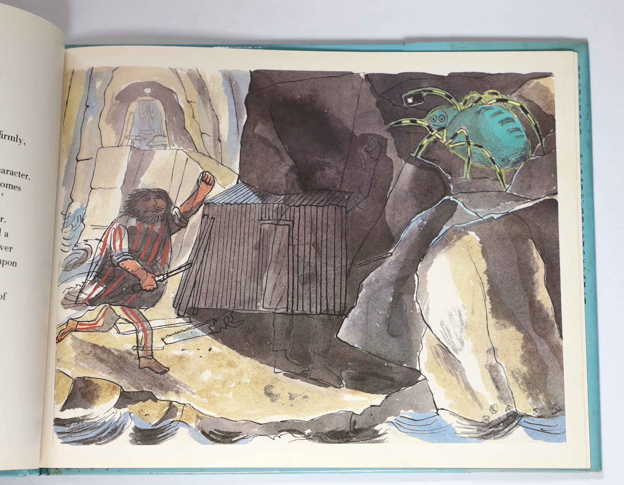 Bawden, Edward (illustrator) - Hennell, Thomas - Lady Filmy Fern, or The Voyage of the Window Box, signed on title by illustrator, original pictorial boards, with d/j, Hamish Hamilton, London, 1980, together with an unda